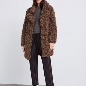 Zara Faux Shearling Coat